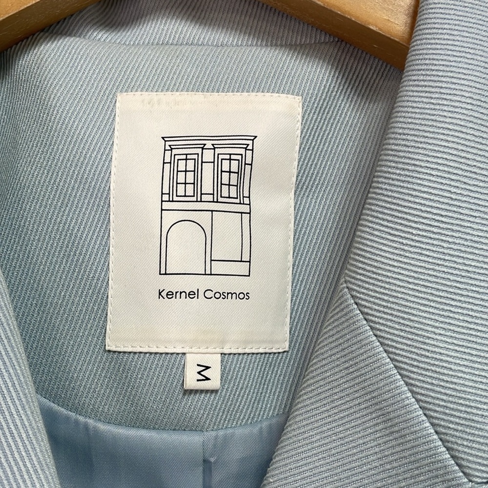 Kernel Cosmos Light Blue Cropped Double Breasted … - image 2